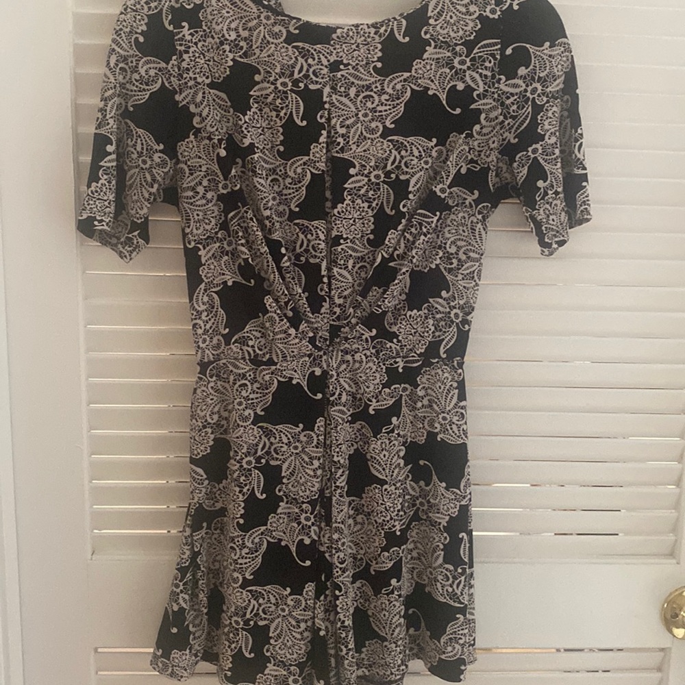 Black and white shirt romper